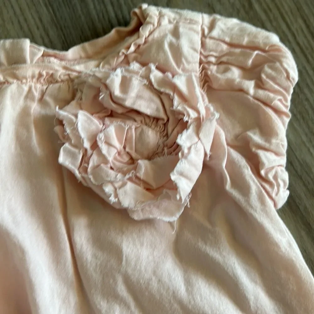 ((2 PIECE)) BABY GAP BABY GIRL 6-12 MONTH SUMMER OUTFITS PINK AND CHAMBRAY